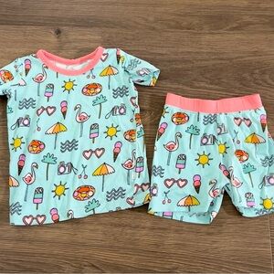 Little Sleepies pool party set 12-18 months